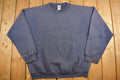 Vintage 1990s Navy Franklin Sports Blank Crewneck Sweatshirt