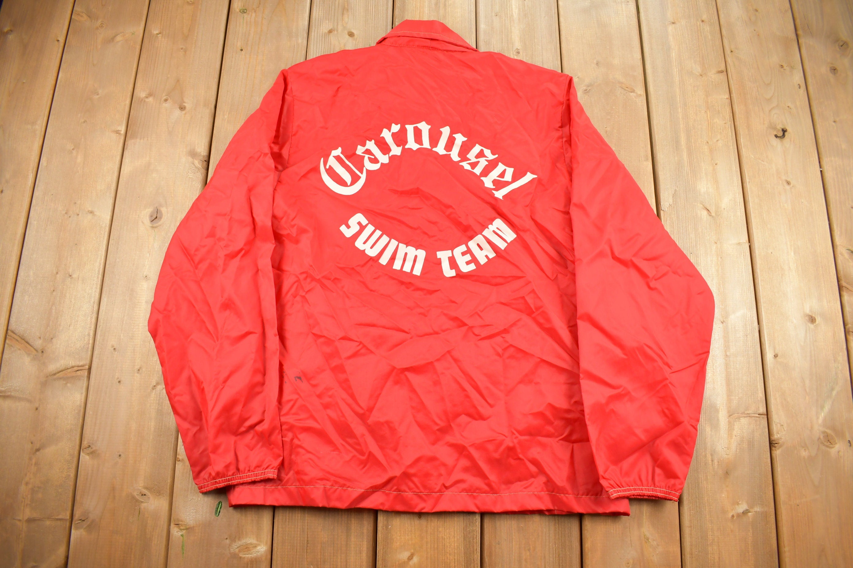 Vintage 1970s Carousel Swim Team Windbreaker