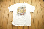 Vintage 1990s Firefighting Theme Graphic T Shirt