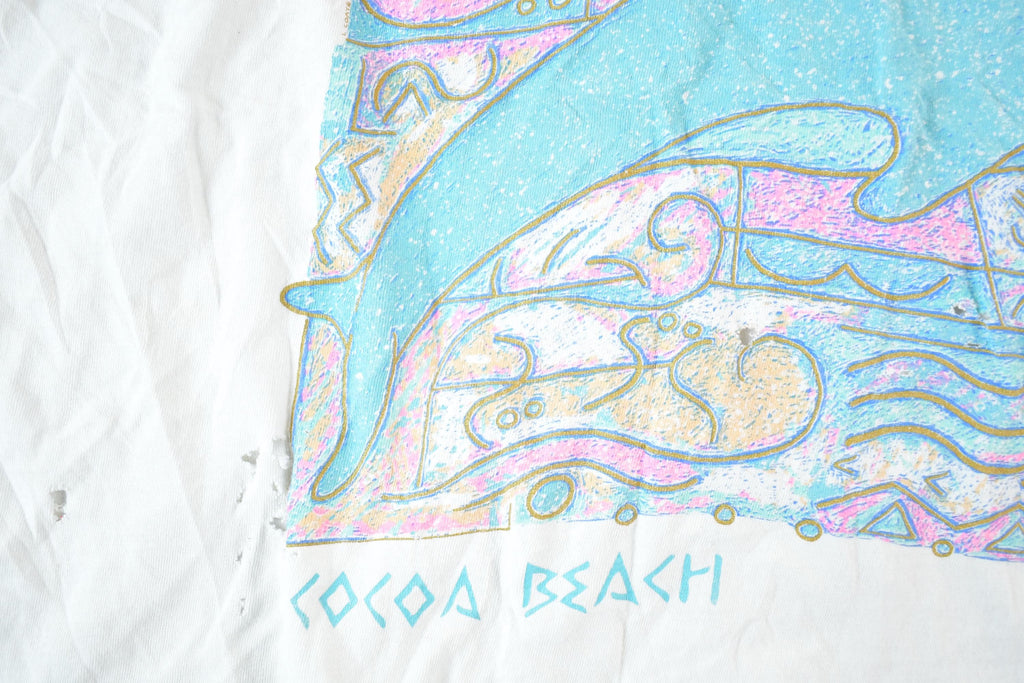 Vintage 1990s Cocoa Beach Dolphins Souvenir Tank Top Mens M