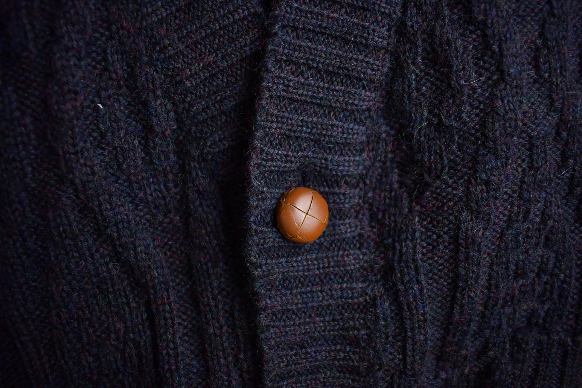 Vintage 1990s Boston Traders Wool Knit Cardigan Sweater Vest Men's Medium