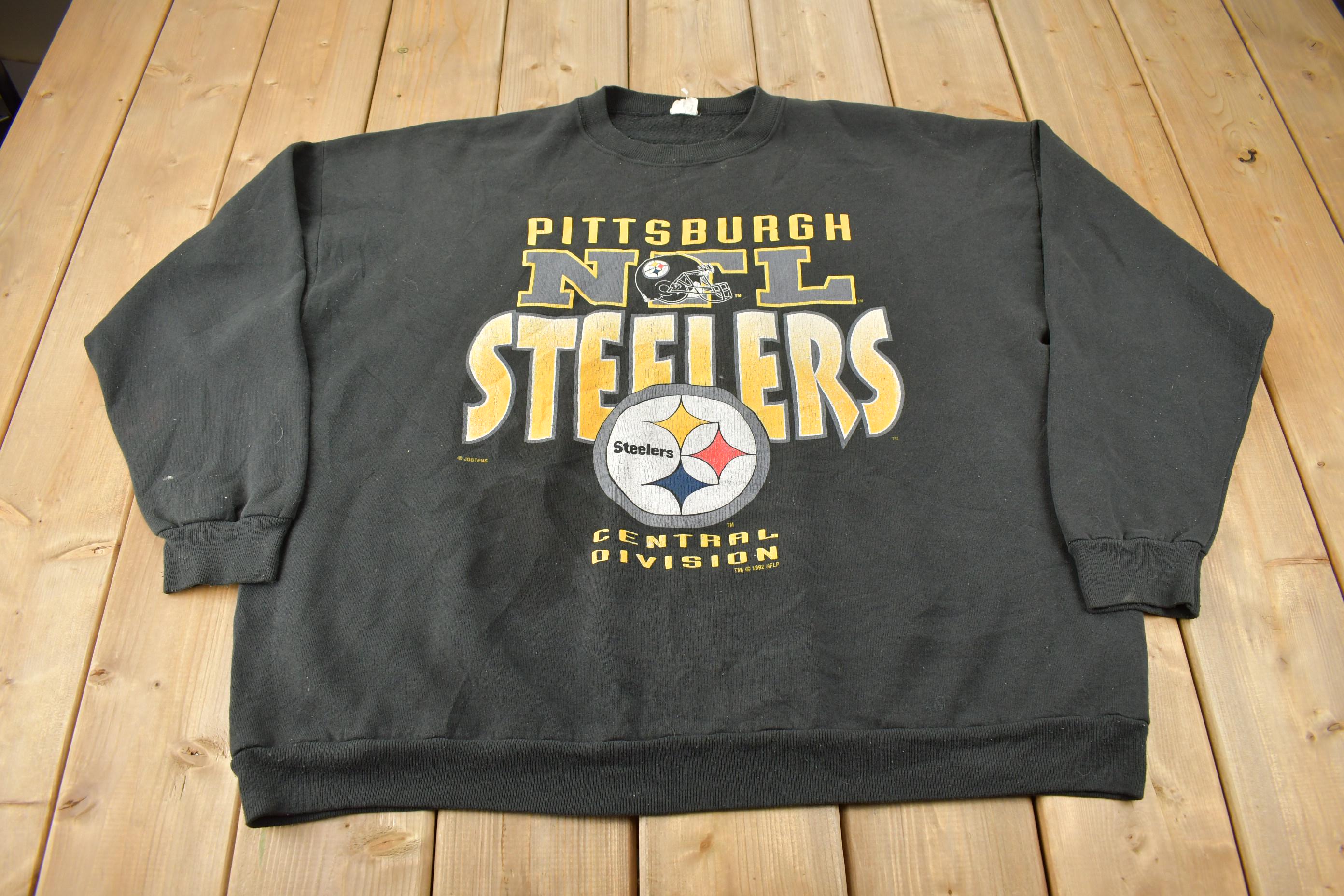 Vintage 1992 Pittsburgh Steelers NFL Football Crewneck Sweatshirt Made In USA