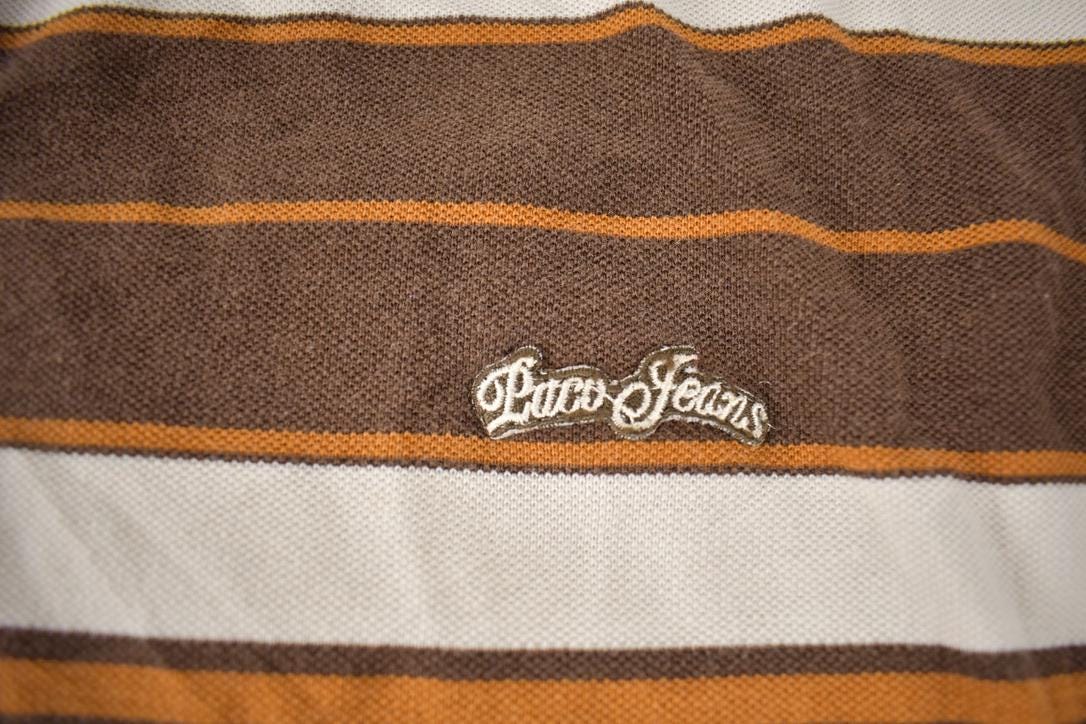 Vintage 2000s Paco Jeans Button Up Striped Short Sleeve Shirt