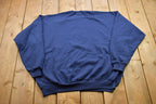 Vintage 1990s Blank Navy Blue Crewneck Sweatshirt