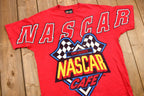 Vintage 1990s NASCAR Café Orlando Graphic T-Shirt / Single Stitch / Racing / 90s Streetwear / Life's A Race The Best Times Win / Sportswear
