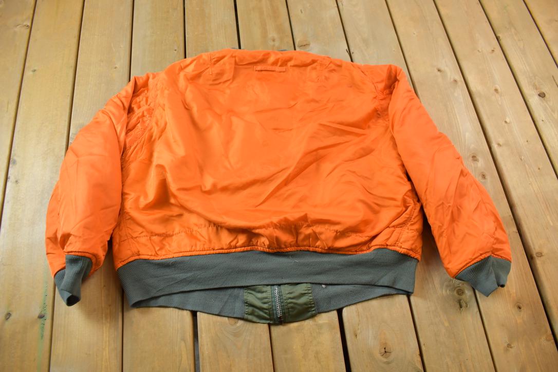 Vintage 1990s Alpha Industries Reversible Military Flyers Jacket