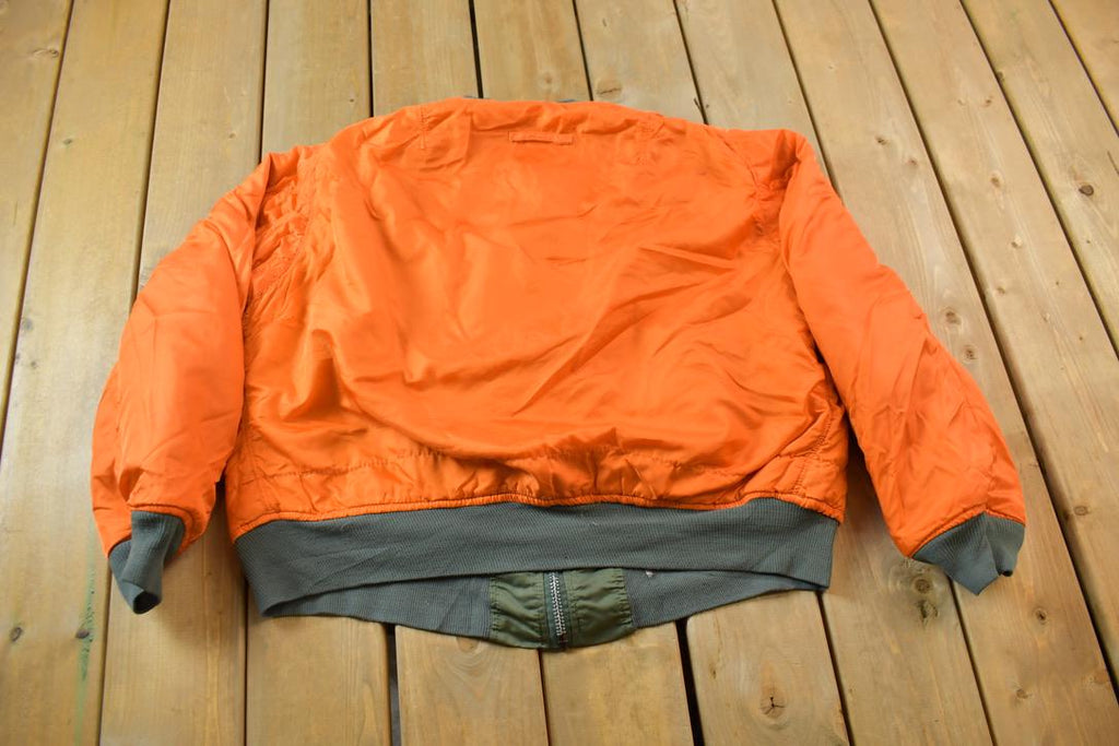 Vintage 1990s Alpha Industries Reversible Military Flyers Jacket /