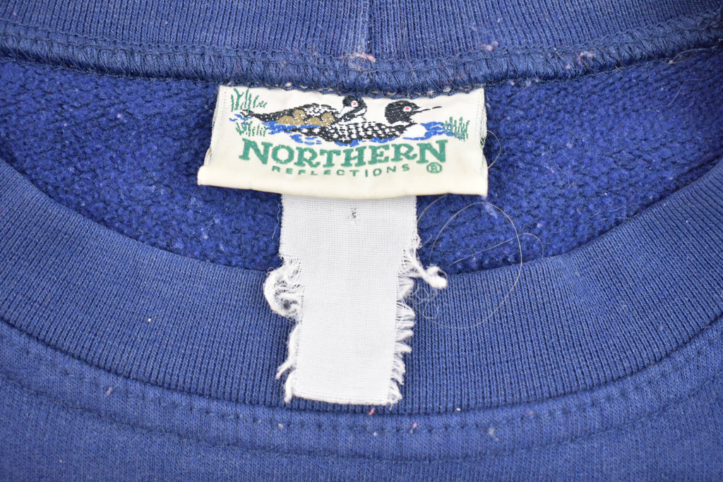 Vintage 1990s Northern Reflections Floral Crewneck / 90s Crewneck / Nature / Vintage Sweatshirt / American Streetwear / Pullover Sweatshirt