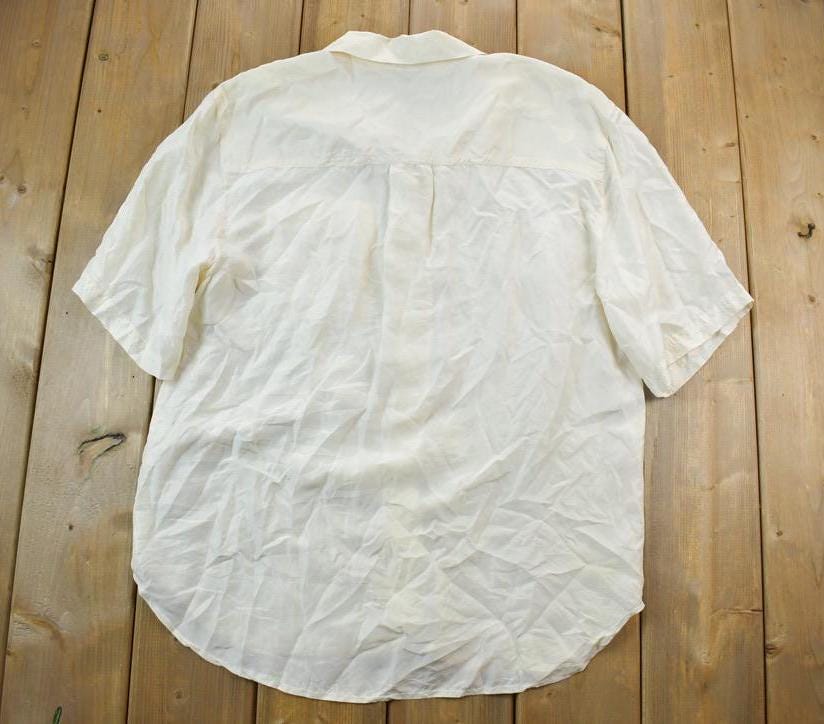 Vintage 1990s Christie & Jill Cream Button Up Shirt