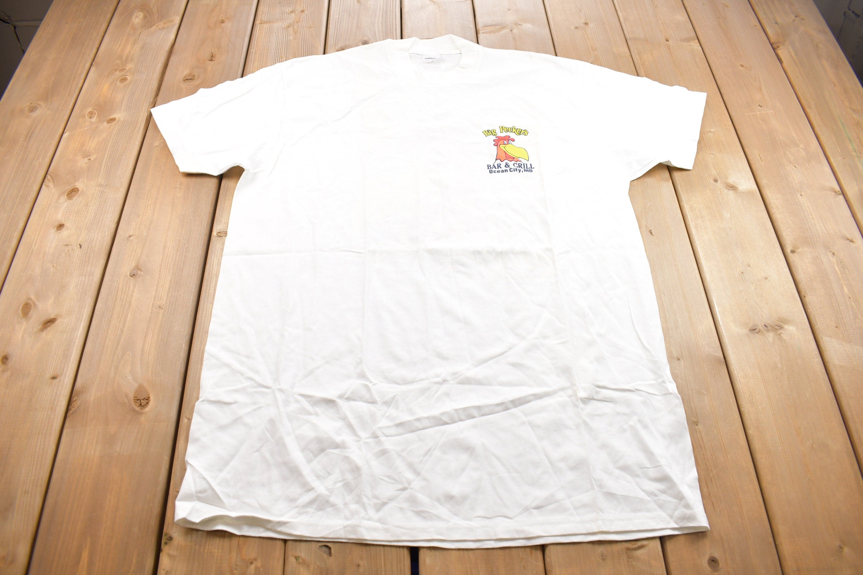 Vintage 1990s Big Pecker's Bar & Grill Souvenir T Shirt