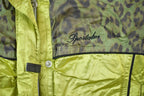 Vintage 1990s Green Leopard Print Ski Puffer Jacket