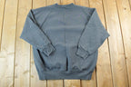 Vintage 1990s Members Mark Blank Dark Gray Crewneck Sweatshirt