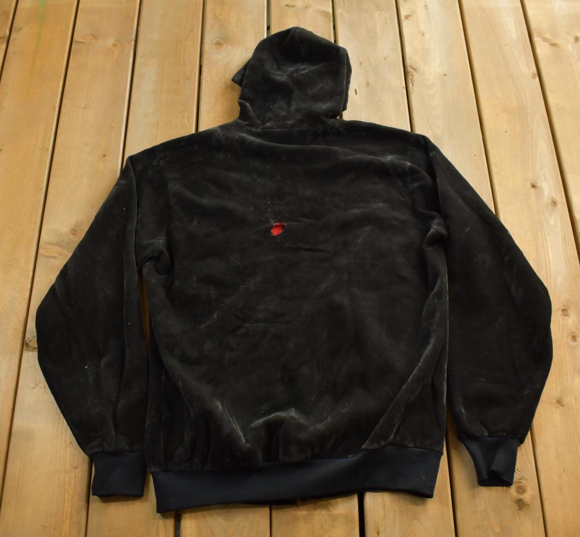 Vintage 1990s Carhartt Rugged Outdoor Wear Fleece Lined Velour Hoodie