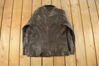 Vintage 1990s Avanti Leather Blazer Jacket Men's Small
