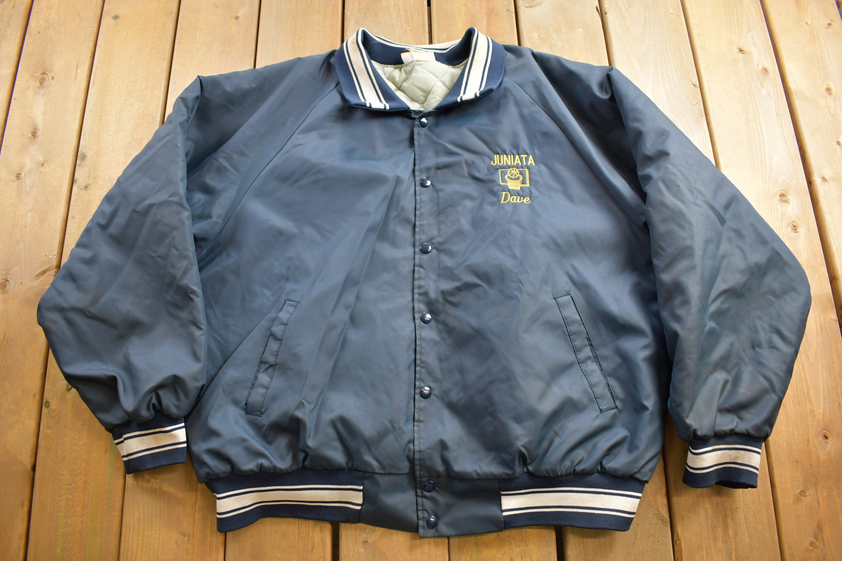 Vintage 1980s Hartwell Jackets Juniata Basketball Bomber Jacket