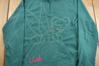 Vintage 1990s Disney Tinkerbell Embroidered Fleece Sweater  Zip Up  Vintage Fleece  Cartoon  Pullover Sweatshirt  Streetwear