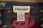 Vintage 1990s Alfred Dunner Abstract Floral Pattern Graphic Fleece Zip Up Sweater
