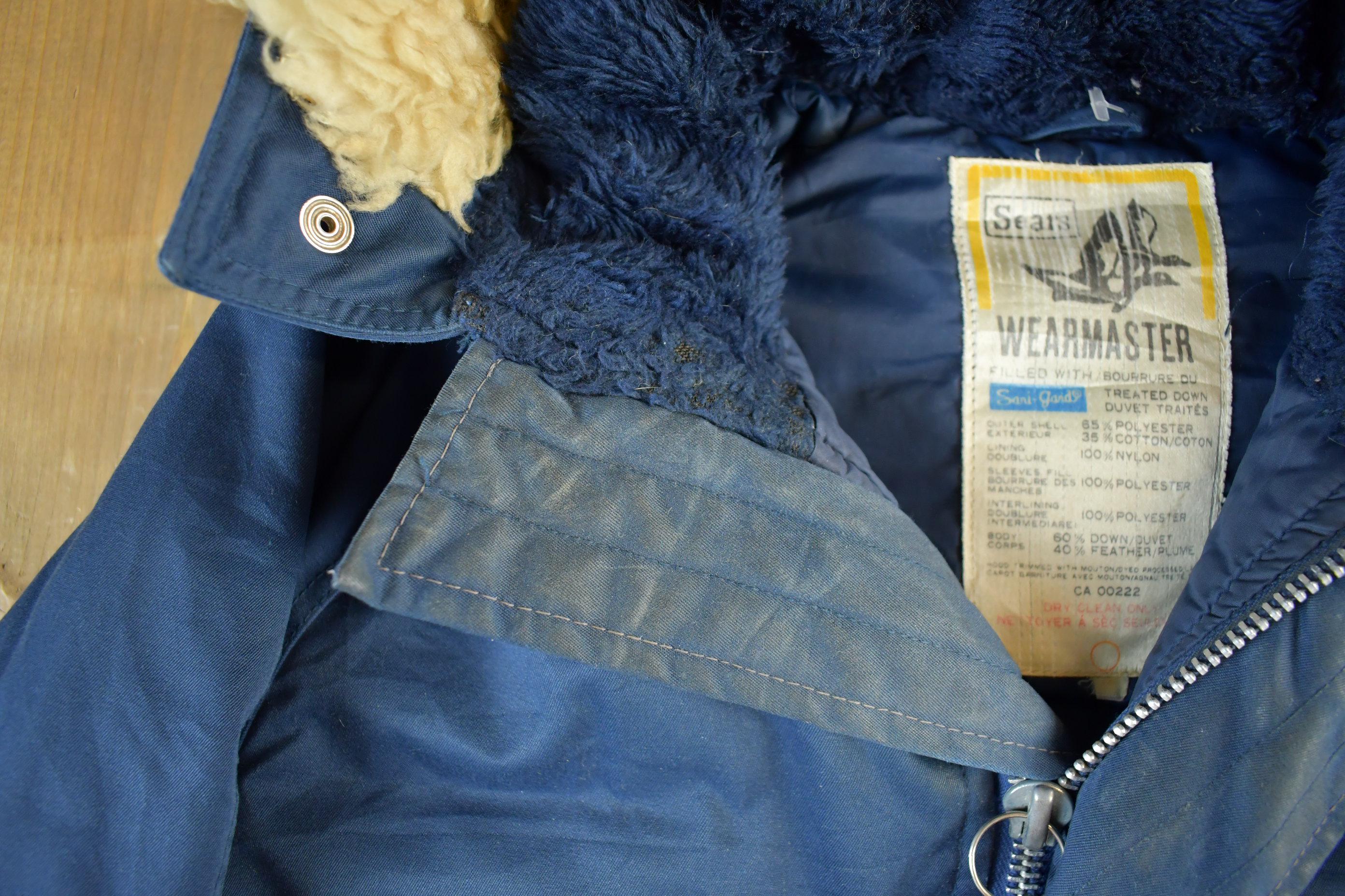 Vintage 1980s Sears Wearmaster Down Parka Coat Men's L-XL
