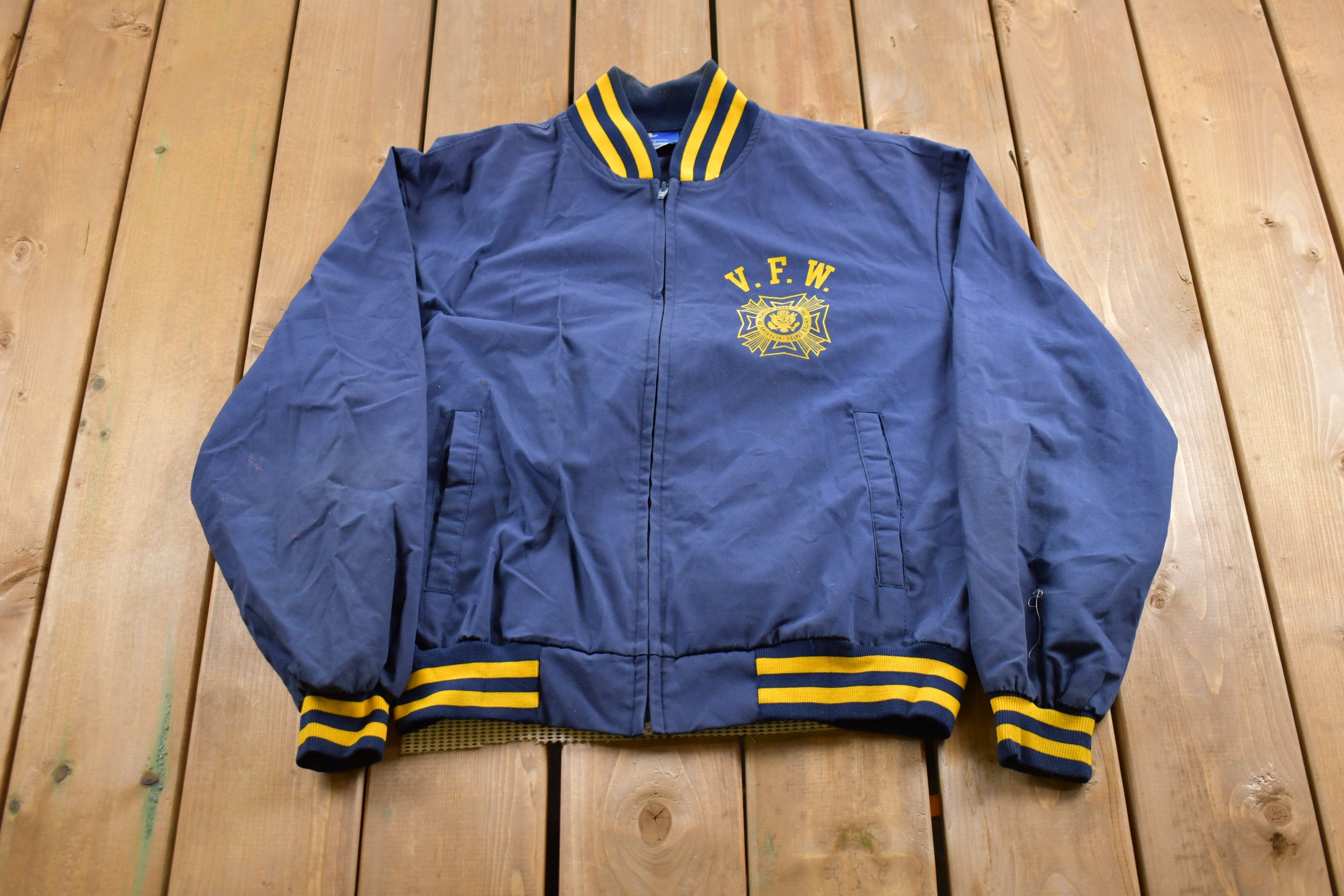 Vintage 1990s Champion VFW Windbreaker Jacket