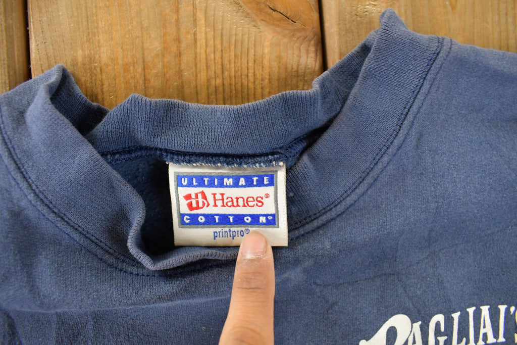 Vintage 1990s Pagliai's Pizza Promo Crewneck Sweatshirt Men's L