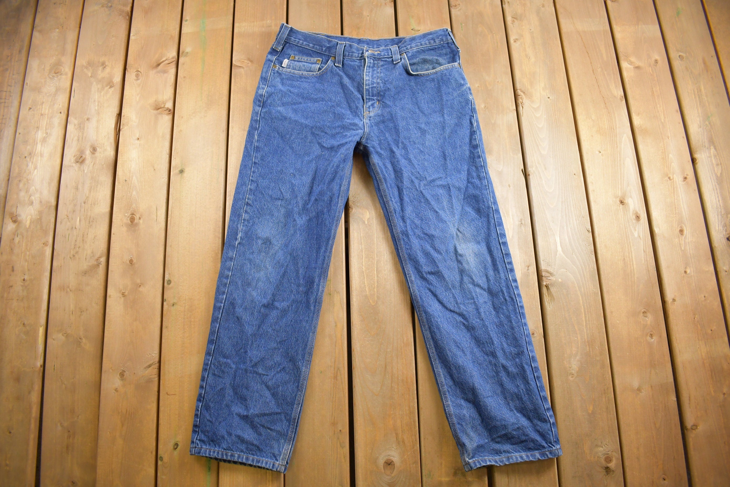Vintage 1990s Carhartt Work Jeans Size 35 x 30