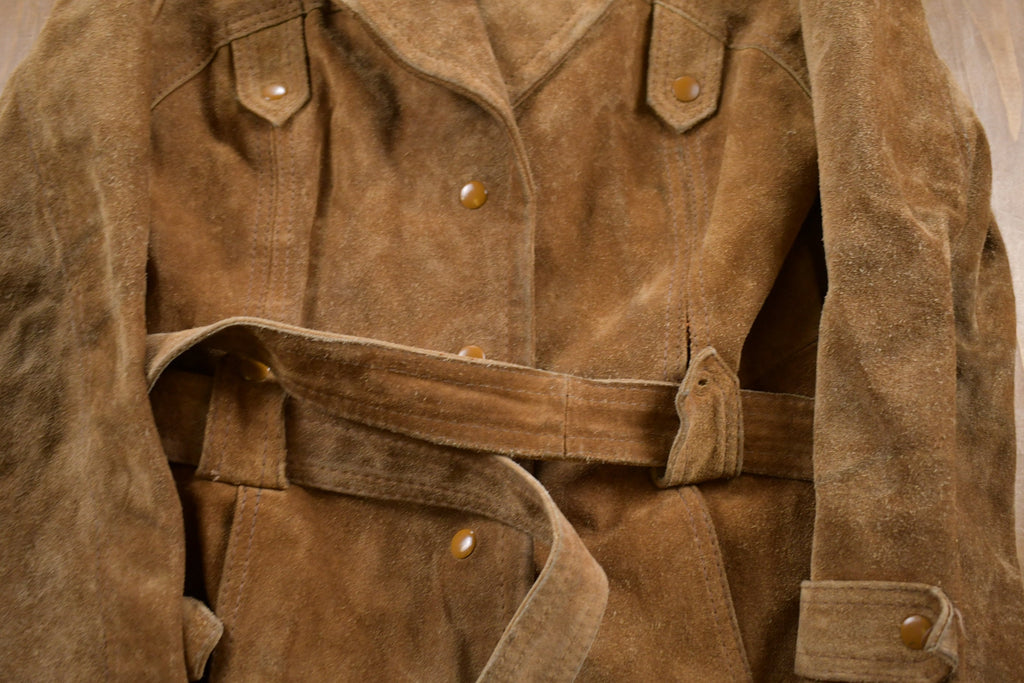 Vintage 1970s Genuine Leather Suede Leather Jacket