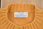 Vintage 1960s Sears Knit Cardigan Sweater  Made In USA  Vintage Cable Knit  Abstract Knit Crewneck