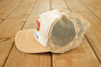 Vintage 1980s Florida Happy Camper Peninsula Snapback Hat /