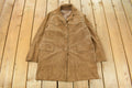 Vintage 1970s Suede Leather Wool Lined Blazer Jacket Women's Medium
