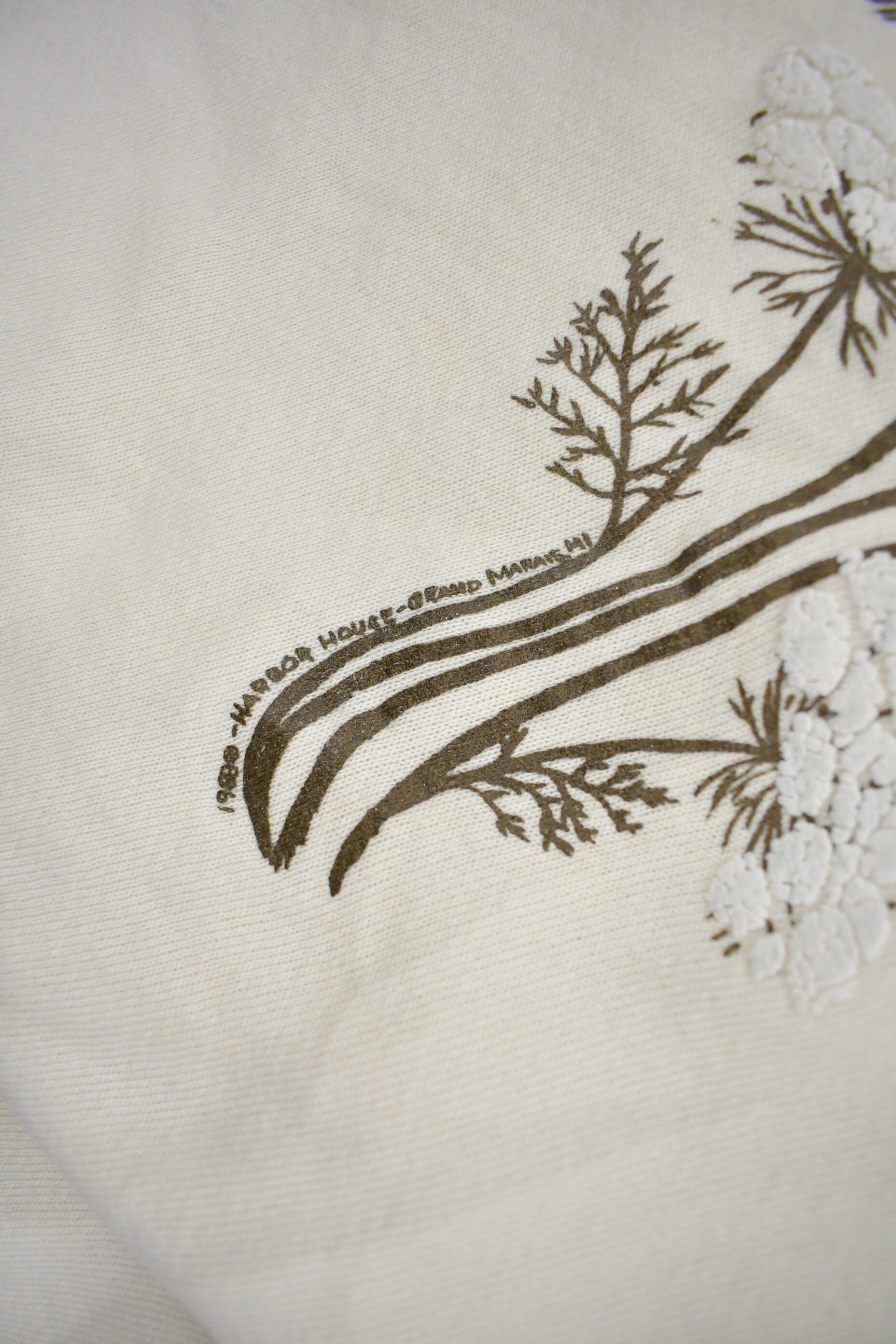 Vintage 1988 Floral Graphic Raglan Crewneck Sweatshirt