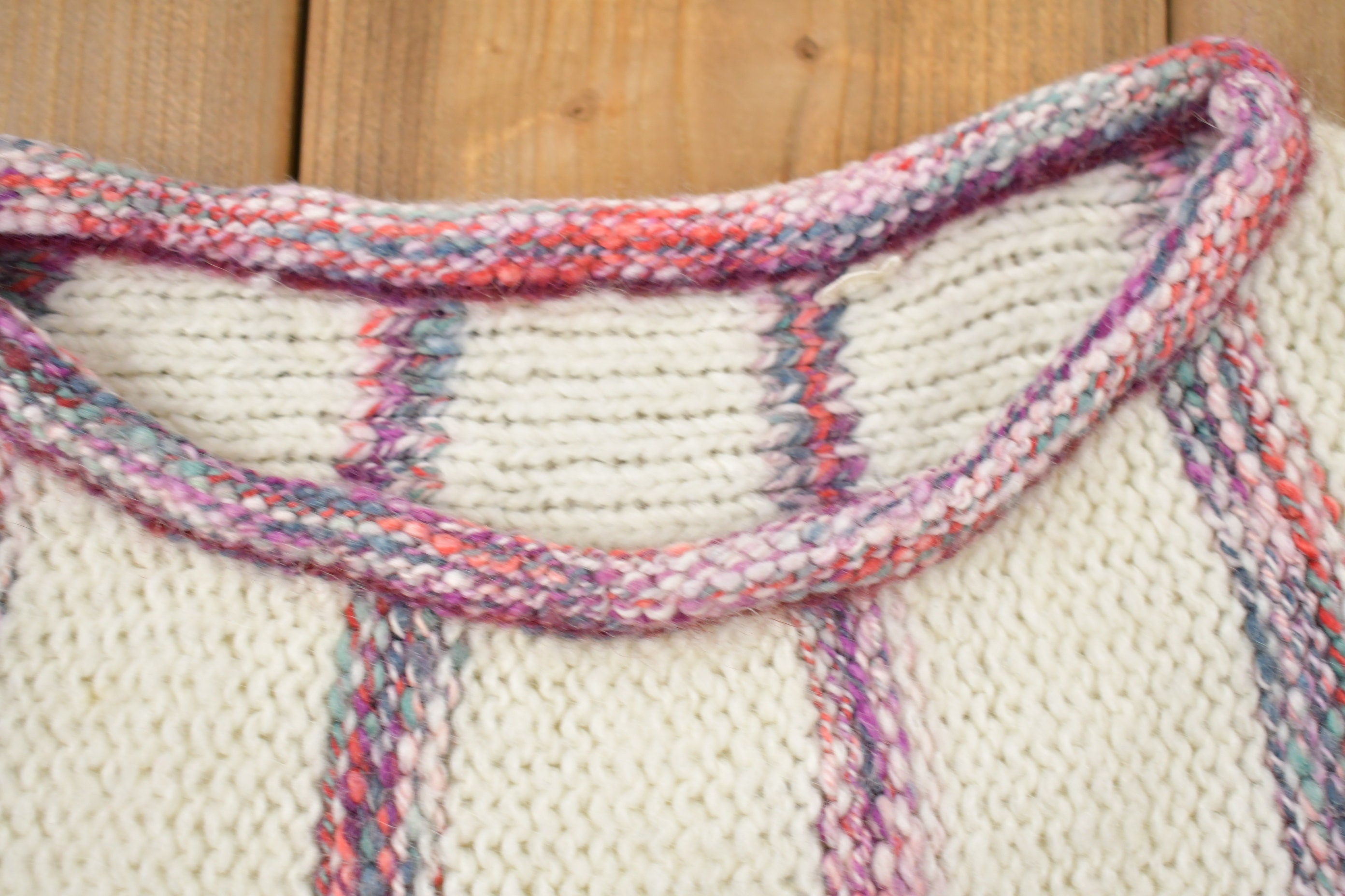 Vintage 1980s Striped Knitted Sweater