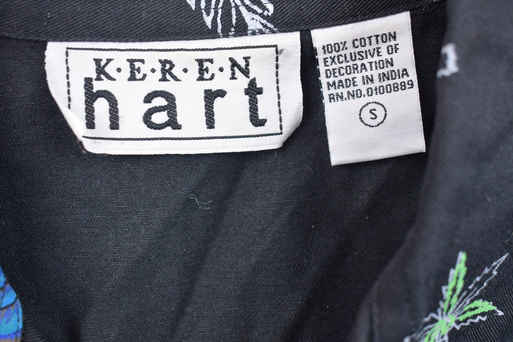 Vintage 1990s Keren Hart Paradise Doodles Button Up Shirt