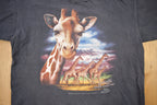 Vintage 1992 Giraffe Theme Graphic T-Shirt