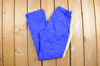 Vintage 1970s Broderick Striped Nylon Track Pants