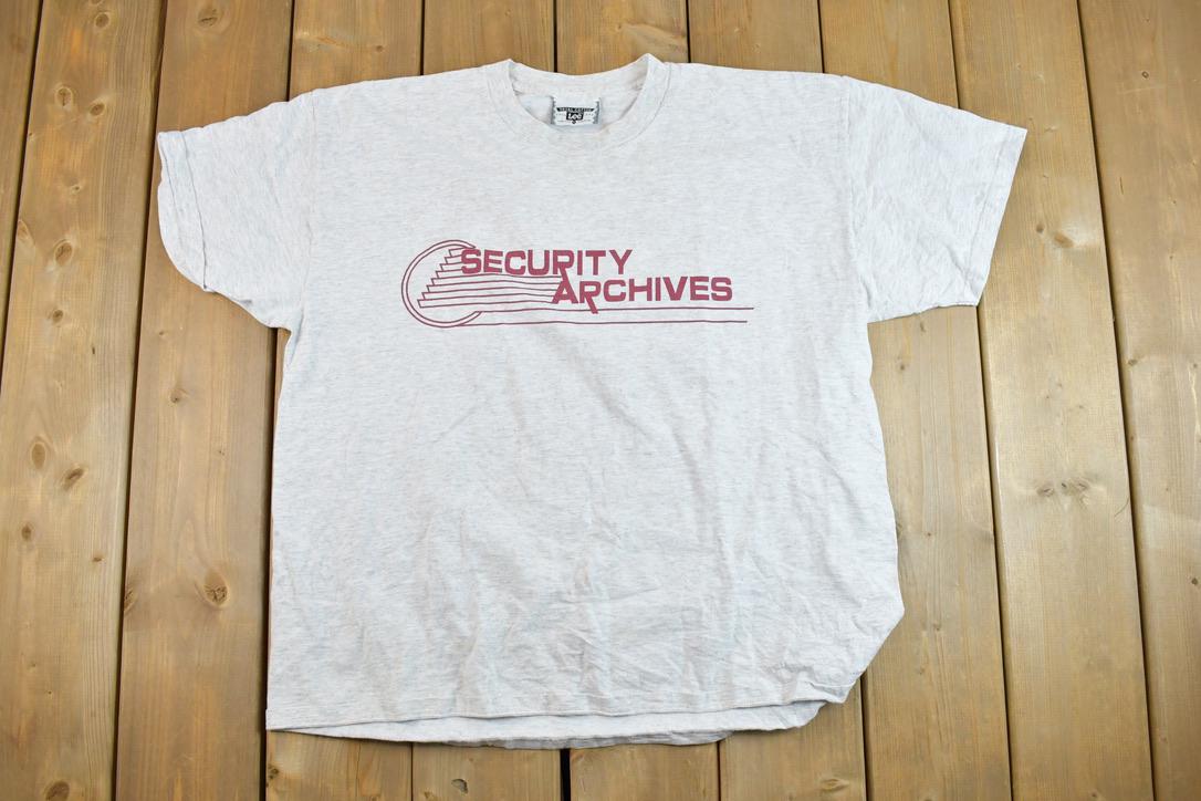 Vintage 1990s Security Archives Souvenir T-Shirt