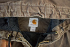 Vintage 2000s Distressed Sun Faded Carhartt Hooded Lined Jacket Mens Small