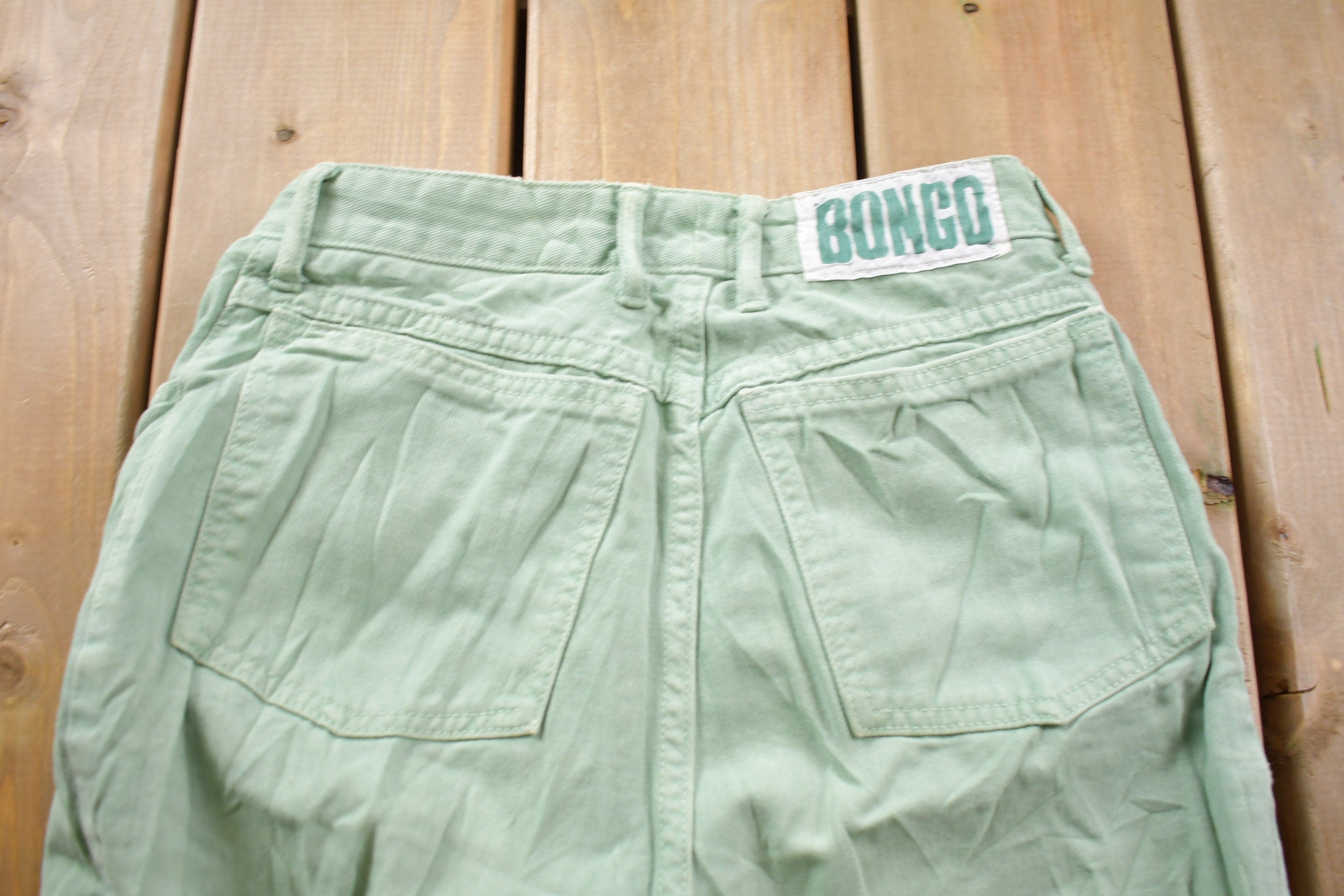 Vintage 1980s Bongo Light Wash Jeans Size 26 x 27.5