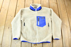 Vintage Y2K Patagonia Oatmeal Deep Pile Fleece Youth Sized Sweater / 90s Patagonia / Streetwear / Athleisure / Hiking / Size L (12)