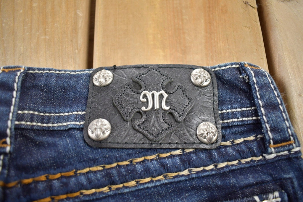 Vintage Y2K Miss Me Bedazzled Low Rise Jeans Size 26x31