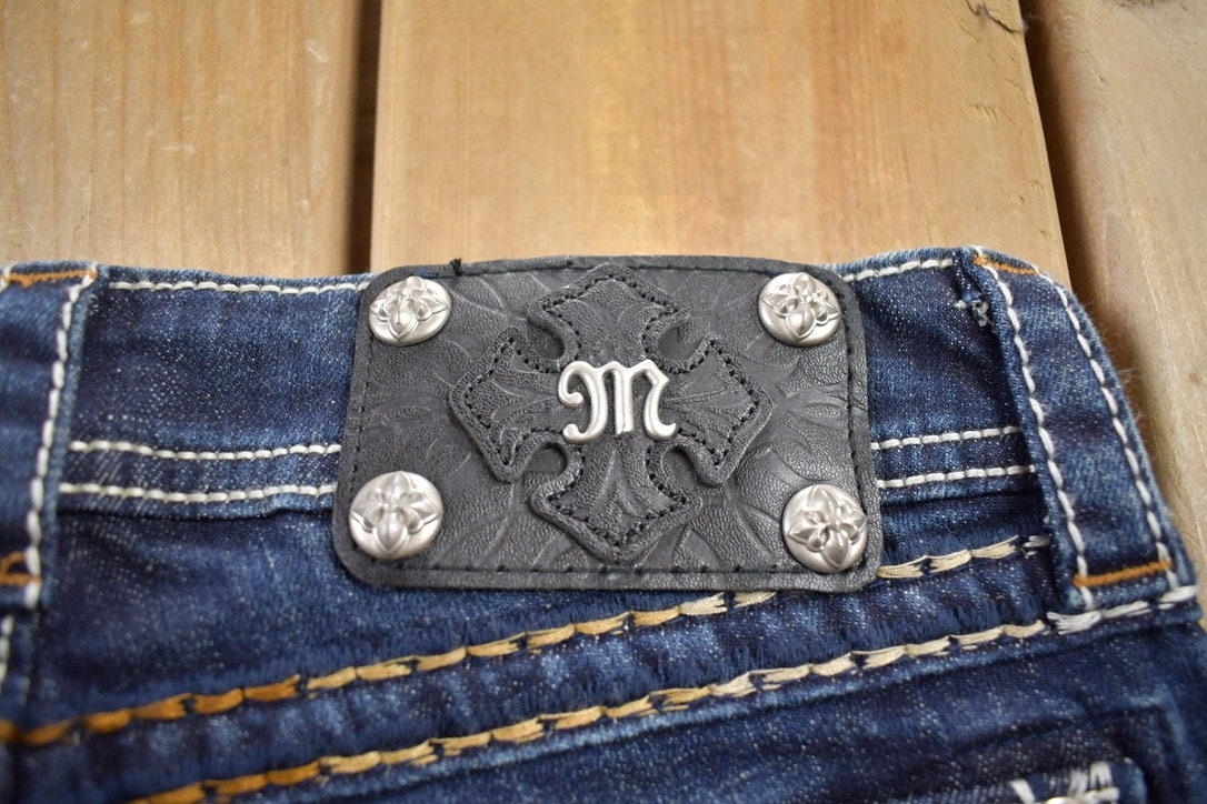 Vintage Y2K Miss Me Bedazzled Low Rise Jeans Size 26x31