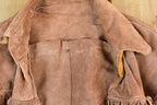 Vintage 1950s Fringe Leather Jacket Made In USA