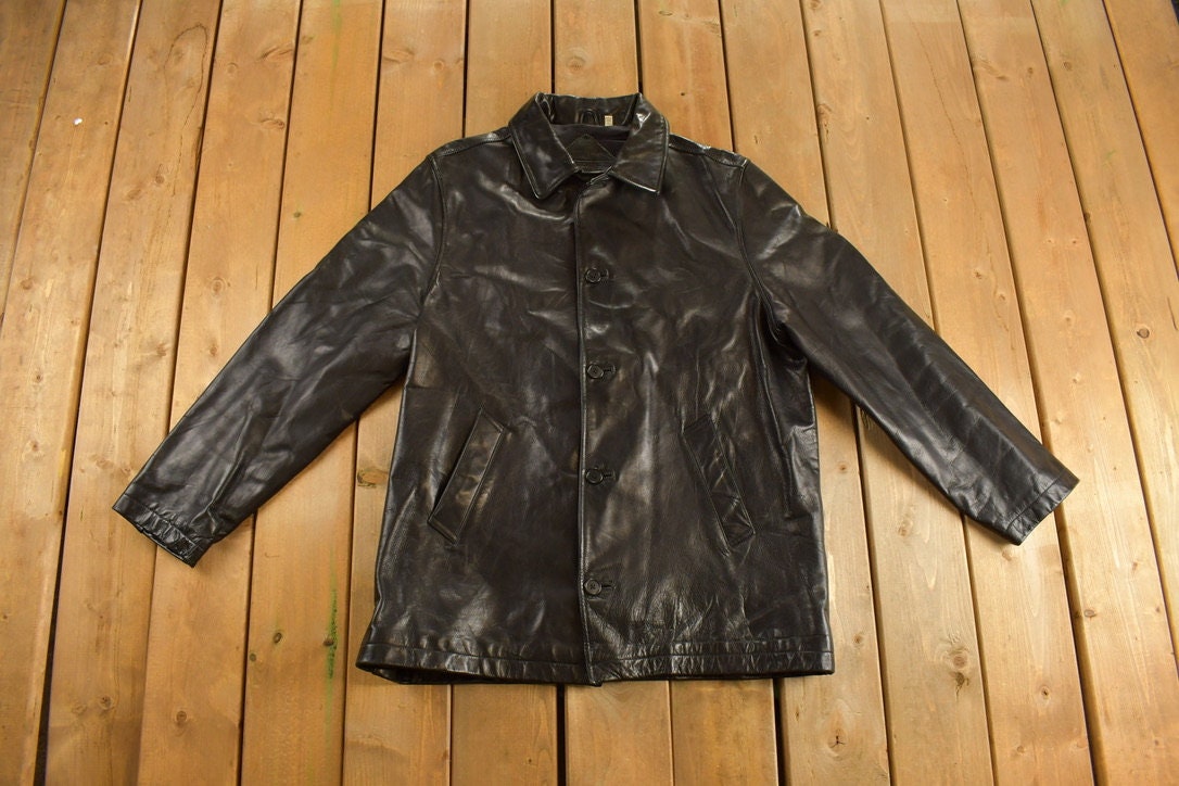 Vintage 1990s Roundtree & Yorke Leather Coat