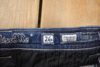 Vintage Deadstock Y2K Miss Me Bedazzled Low Rise Jeans Women's Size 26x31