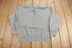 Vintage 1980s Pronto-Uomo Knit Henley-Sweater
