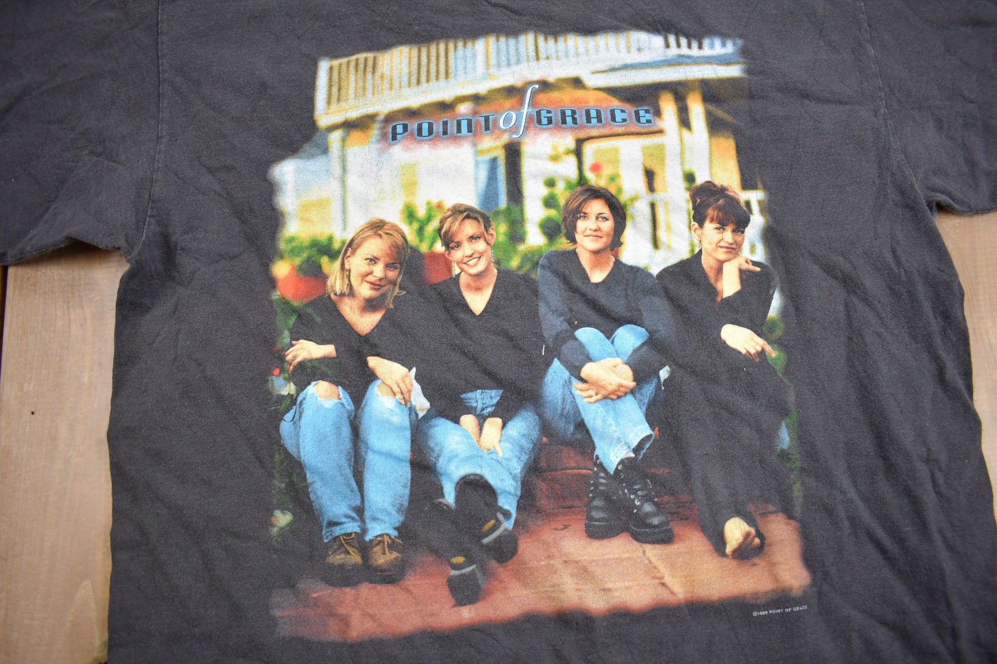 Vintage 1999 Point Of Grace Steady On Tour Band T-shirt