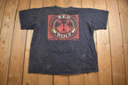 Vintage 1994 Red Wold Tennesse River Gold Single Stitce T-Shirt Made In USA