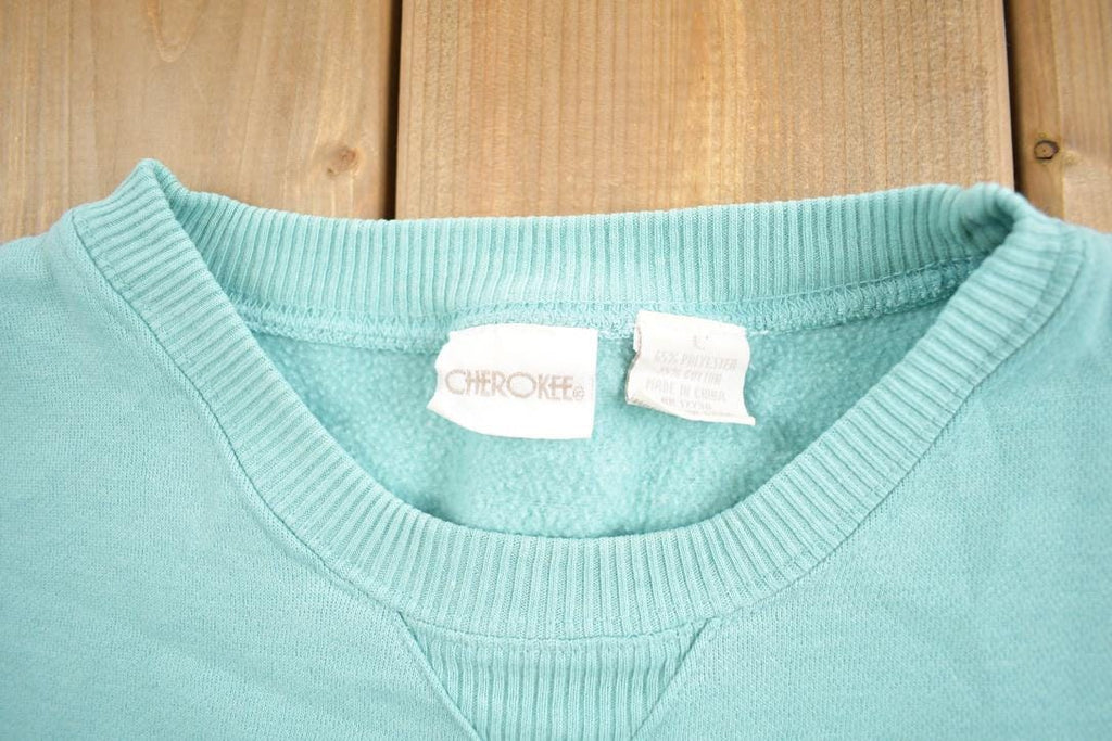 Vintage 1990s Cherokee American Tradition Embroidered Crewneck Sweatshirt Made In USA