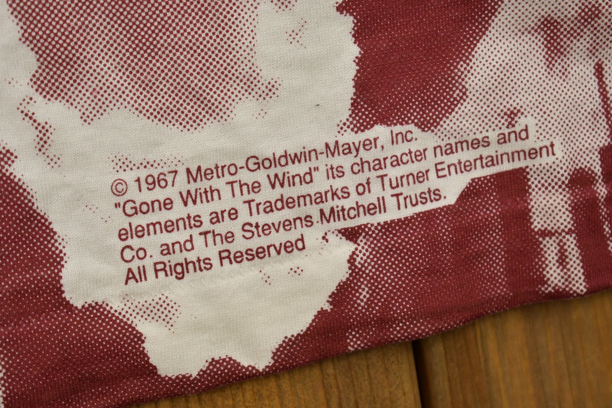 Vintage 1990s Gone With The Wind All Over Print Movie Promo T-shirt