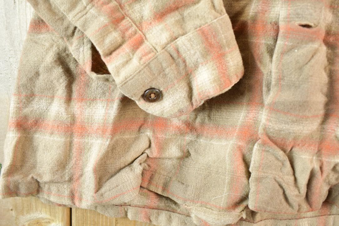 Vintage 70s Pendleton Plaid Wool Flannel Shirt - USA Made M