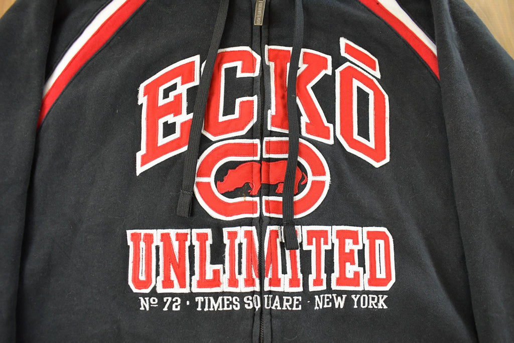 Vintage Y2K Ecko Unltd Full Zip Hoodie Sweater Men's XL